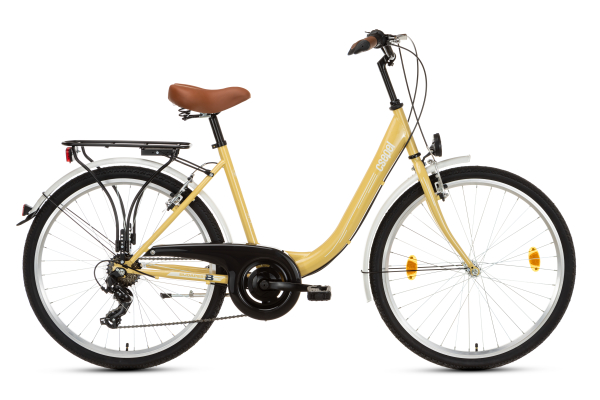 Csepel Budapest B 26" 7sp Női Városi Kerékpár - barna