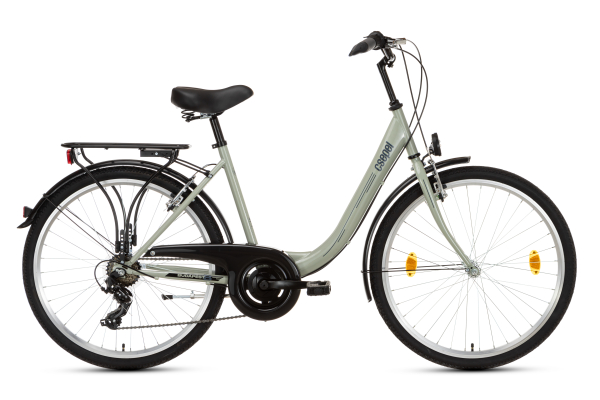 Csepel Budapest B 26" 7sp Női Városi Kerékpár - szürke