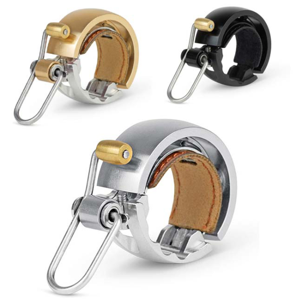 Knog Oi Lux Small Brass Kerékpár Csengő - barna