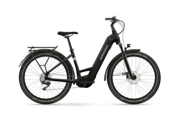 Winora Yucatan X10 Low 630W Elektromos Trekking Kerékpár - fekete