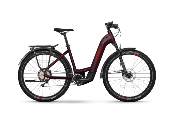 Haibike Trekking 11 Low I750W Elektromos Trekking Kerékpár - piros