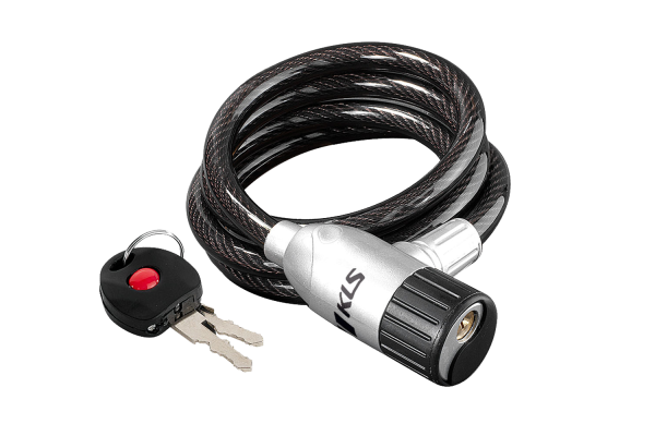 KLS Coil Kerékpár Spirálzár - fekete