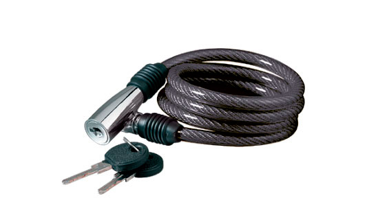 KLS Beat Kerékpár Spirálzár - fekete