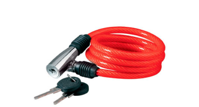 KLS Beat Kerékpár Spirálzár - piros