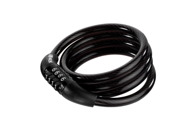 KLS Code Kerékpár Spirálzár - fekete