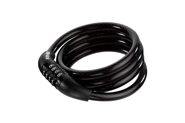 KLS Code Kerékpár Spirálzár - fekete