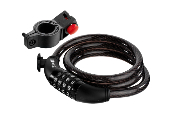 KLS Encode Kerékpár Spirálzár - fekete