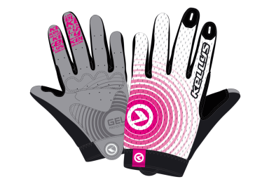 Kellys Instinct Long Kerékpáros Kesztyű - rózsaszín