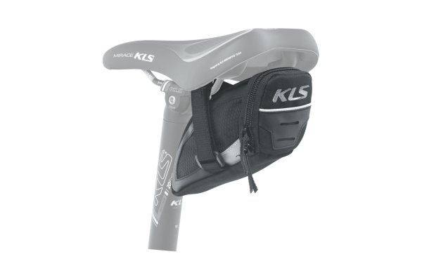 KLS Challenger S Strap Kerékpár Nyeregtáska - fekete