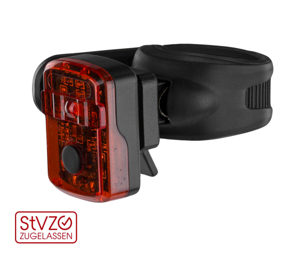 KLS Proximo USB Kerékpár Hátsó Lámpa - fekete