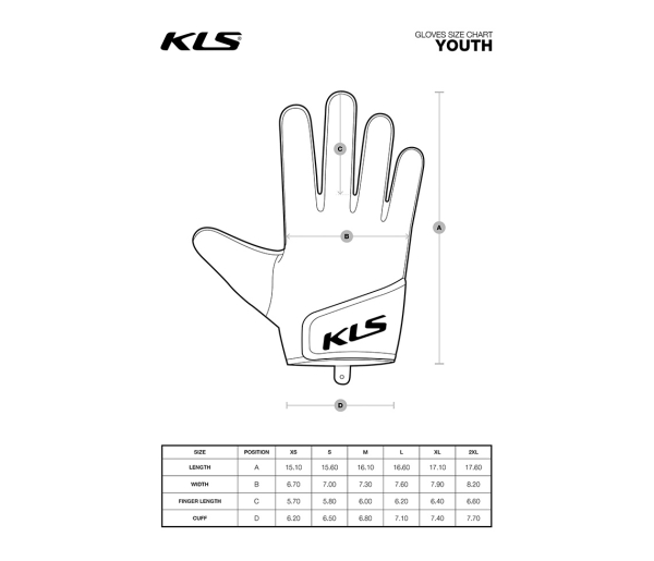 KLS Yogi Kerékpáros Rövid Ujjú Gyermek Kesztyű - piros