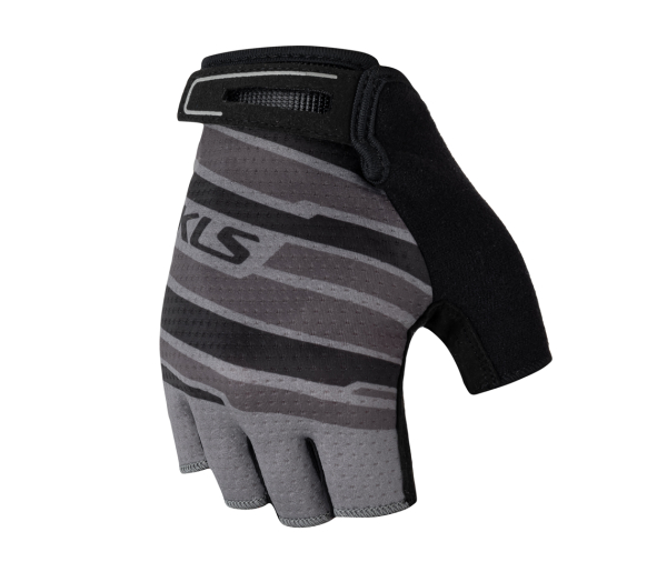 KLS Factor Short Kerékpáros Rövid Ujjú Kesztyű - fekete