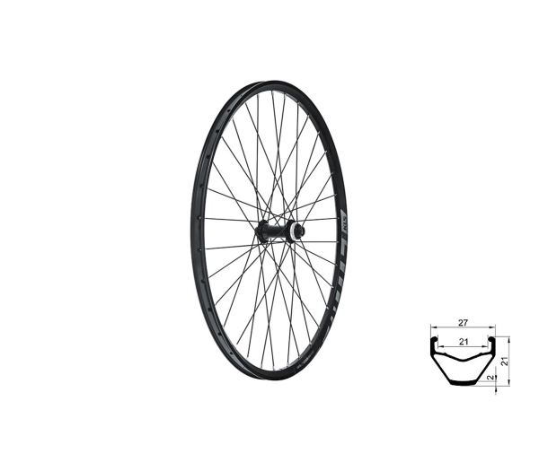 KLS Valor Disc F 28/29" 15X110mm CL Első Kerék - fekete