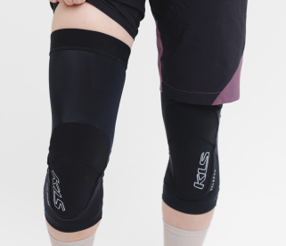 KLS Valedor Kerékpáros Térdvédő - fekete