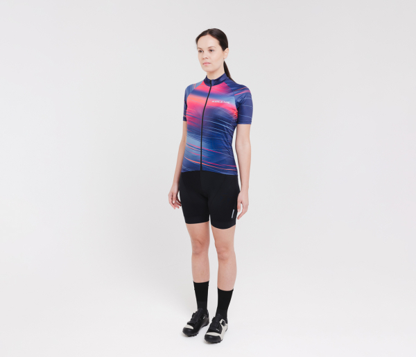 Kellys Maddie 3 Flare Női Rövidujjú Kerékpáros Mez - kék