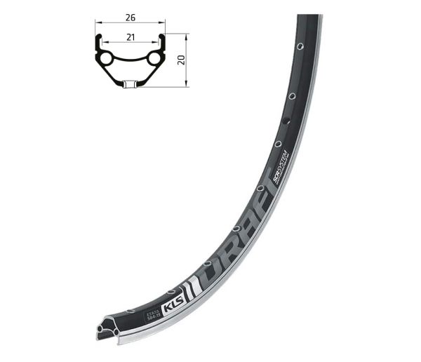 Kellys Draft 24" Felni - fekete