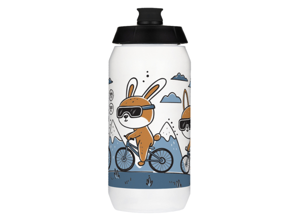 KLS Kolibri Kerékpáros Kulacs Transparent Kids 550ml - fehér