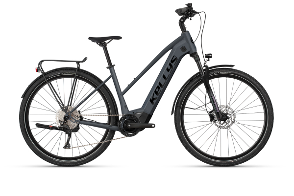 Kellys E-Cristy 70 P M 28" 820Wh Elektromos Onroad Trekking Kerékpár - Graphite Borealis