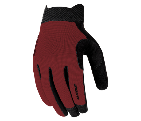 KLS Cutout Kerékpáros Hosszú Ujjú Kesztyű Terracota Red - piros