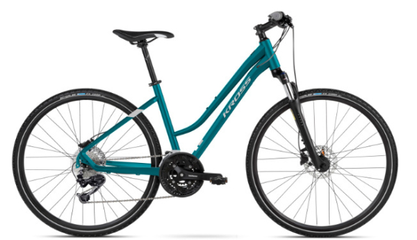 Kross Evado 3.0 Női Cross Trekking Kerékpár - kék - ezüst