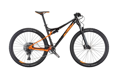 KTM Scarp 294 29 Fully MTB Kerékpár - Flaming Black (Space Orange) - fekete