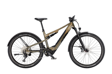 KTM Macina Chacana 872 LFC 27,5 800Wh Elektromos Fully Trekking Kerékpár - Olive Pearl - zöld