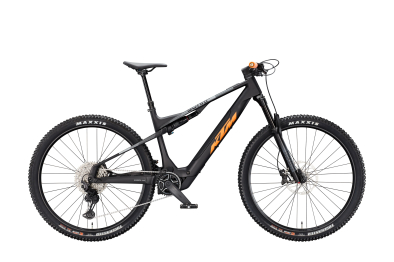 KTM Macina Scarp SX Elite 29 400Wh Elektromos Fully MTB Kerékpár - Flaming Black Matt - fekete