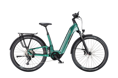 KTM Macina Aera FS Elite LFC Unisex 29 800Wh Elektromos Fully Trekking Kerékpár - Oxygen Green - zöld