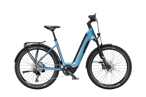KTM Macina Aera 871 LFC ABS Di2 Unisex 27,5" 800Wh Elektromos MTB Kerékpár - Steel Blue - kék