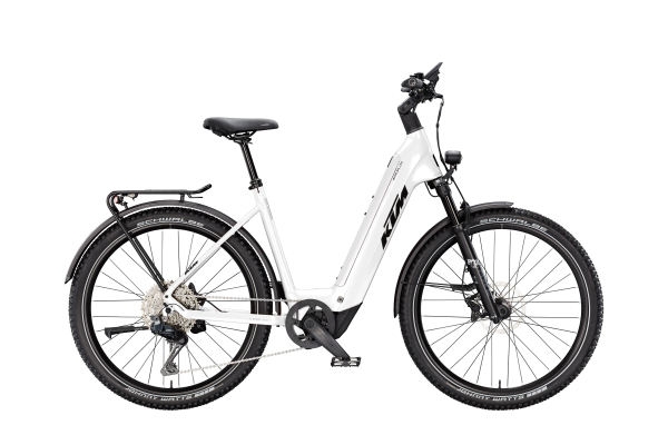 KTM Macina Aera 871 LFC Di2 Unisex 27,5" 800Wh Elektromos MTB Kerékpár - White - fehér