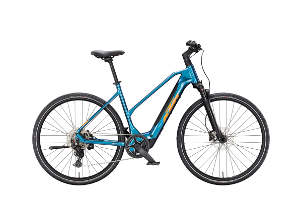 KTM Macina Cross SX 20 Női 400Wh Elektromos Cross Trekking Kerékpár - Moonlite Meadow - kék