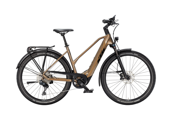 KTM Macina Gran 810 Di2 Női 800Wh Elektromos Trekking Kerékpár - Olive Pearl - zöld