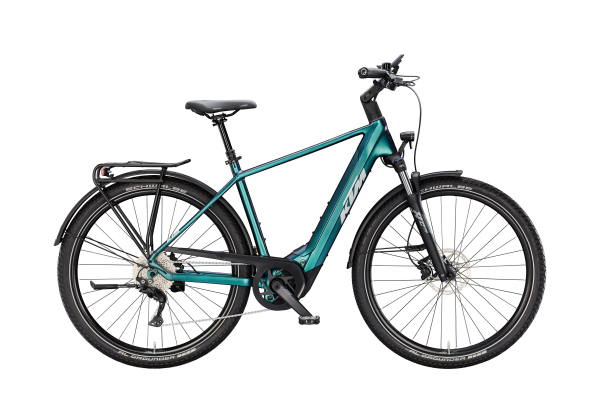 KTM Macina Gran 820 800Wh Elektromos Trekking Kerékpár - Green Purple Flip Matt - zöld