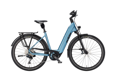 KTM Macina Style 810 Di2 Unisex 800Wh Elektromos Trekking Kerékpár - Steel Blue Matt - kék