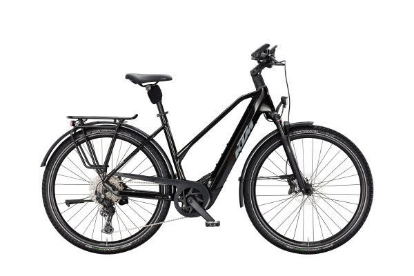KTM Macina Style 830 Női 800Wh Elektromos Trekking Kerékpár - Diamond Black - fekete