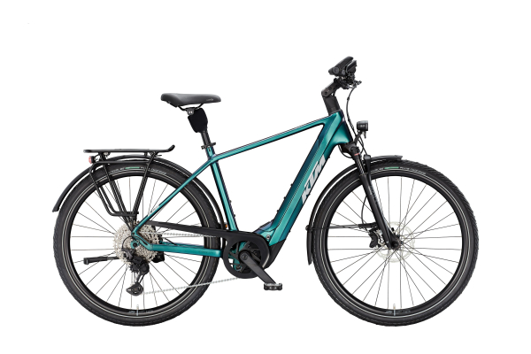 KTM Macina Style 810 800Wh Elektromos Trekking Kerékpár - Green Purple Flip Matt - zöld