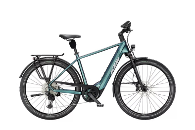 KTM Macina Style 810 Unisex 800Wh Elektromos Trekking Kerékpár - Green Purple Flip Matt - zöld