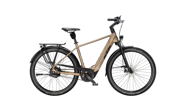 KTM Macina City 810 Belt 800Wh Elektromos Trekking Kerékpár - Olive Pearl Matt - zöld