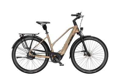 KTM Macina City 810 Belt Női 800Wh Elektromos Trekking Kerékpár - Olive Pearl Matt - zöld