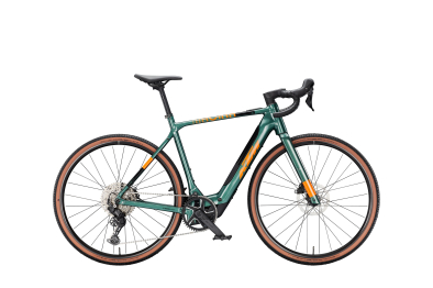 KTM Macina Gravelator SX 20 400Wh Elektromos Gravel Kerékpár - Oxygen Green - zöld