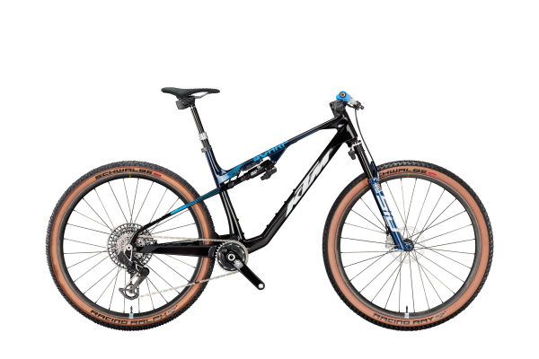 KTM Scarp Exonic 29" Fully MTB Kerékpár - Transparent Blue On Carbon - carbon
