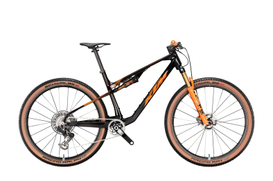 KTM Scarp MT Exonic 29 Fully MTB Kerékpár - Transparent Orange On Carbon - carbon