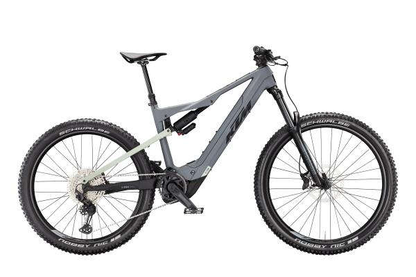 KTM Macina Kapoho Comp LTD 29/27,5" 800Wh Elektromos Fully MTB Kerékpár - Grey+Dew Silver Matt - szürke