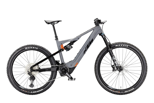 KTM Macina Kapoho Pro LTD 29/27,5" 800Wh Elektromos Fully MTB Kerékpár - Grey Matt+Flaming Black - szürke