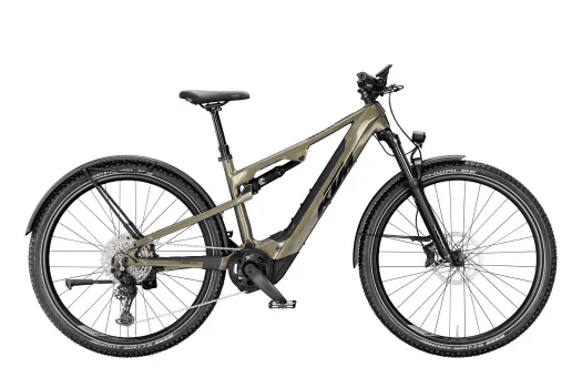 KTM Macina Chacana 872 LFC 27,5" 800Wh Elektromos Fully MTB Kerékpár - Olive Pearl - zöld