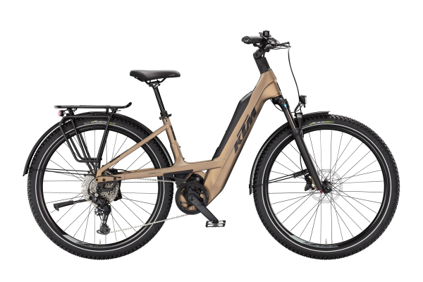 KTM Macina Every 840 Unisex 29" 800Wh Elektromos MTB Kerékpár - Olive Pearl Matt - barna