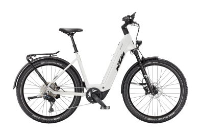 KTM Macina Aera 871 LFC Di2 Unisex 27,5 800Wh Elektromos MTB Kerékpár - Marble White - fehér