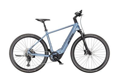KTM Macina Cross CX 810 800Wh Elektromos Trekking Kerékpár - Steel Blue Matt - kék
