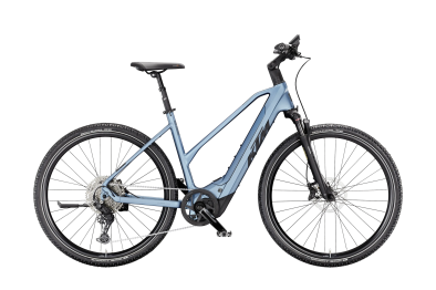 KTM Macina Cross CX 810 Lady 800Wh Elektromos Trekking Kerékpár - Steel Blue Matt - kék
