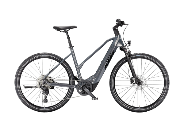 KTM Macina Cross CX 820 L Lady 800Wh Elektromos Trekking Kerékpár - Flaming Grey - szürke
